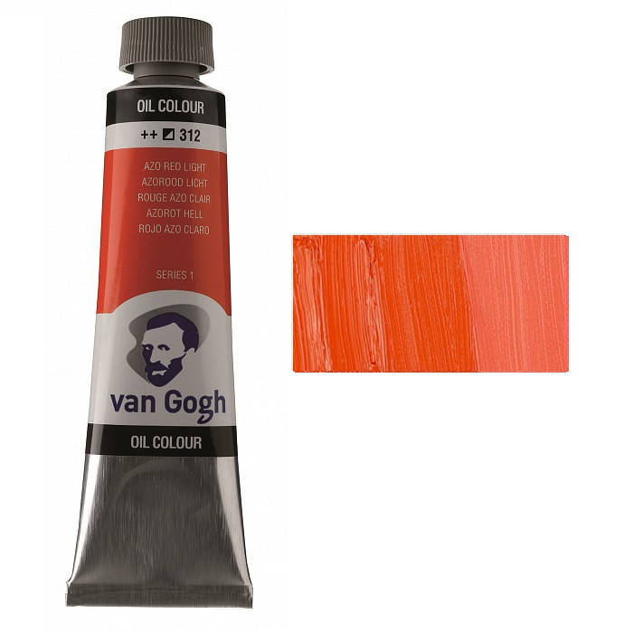 

Краска масляная Van Gogh (312) AZO Красный светлый , 40 мл, Royal Talens