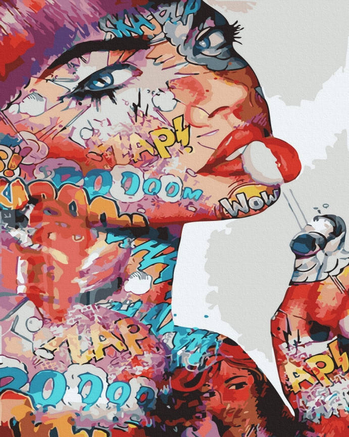 

Раскраски по номерам Девушка поп-арт (BRM42977) 40 х 50 см