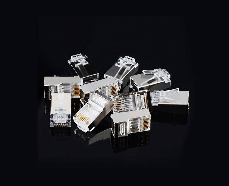 

Коннектор RJ45 Cat6 экранированный-100 шт.