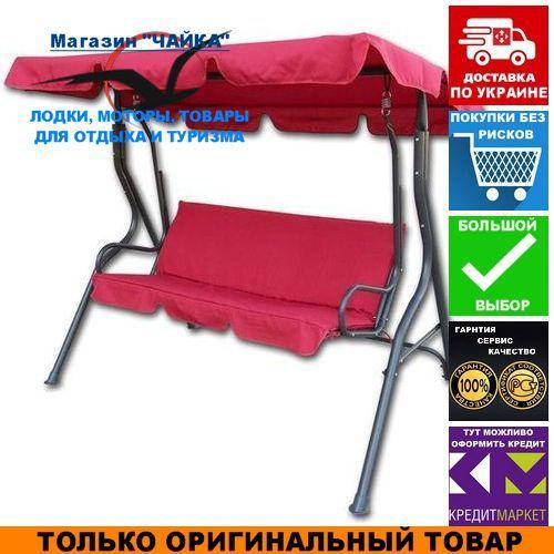 

Садовая качеля Ranger Relax Red. 2-х местная. Качеля скамейка Ренжер RA 7714., Красный