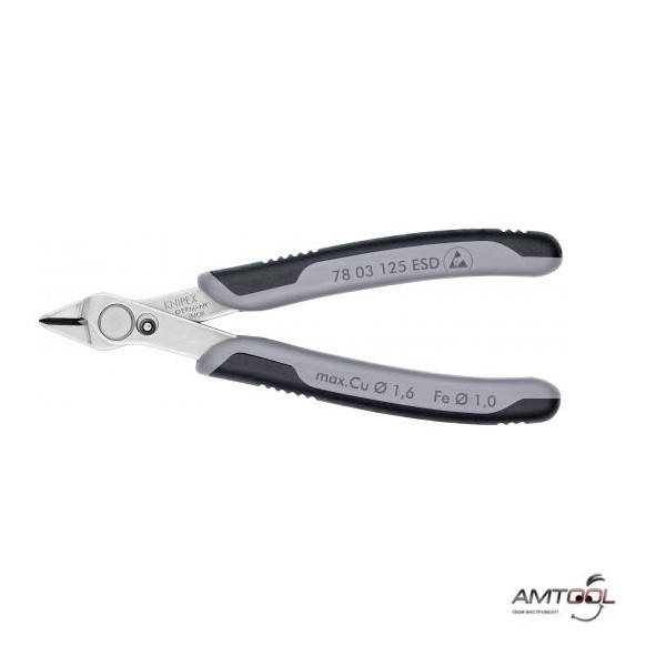 

Кусачки прецизионные для самых тонких работ Super Knips® 125 мм - Knipex 78 03 125 ESD