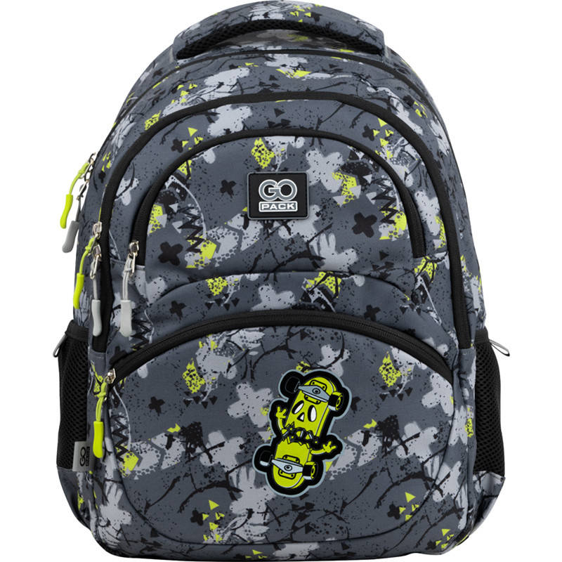 

Рюкзак шкільний GoPack Education Crazy skate 130-145 см (GO22-175M-10), Серый