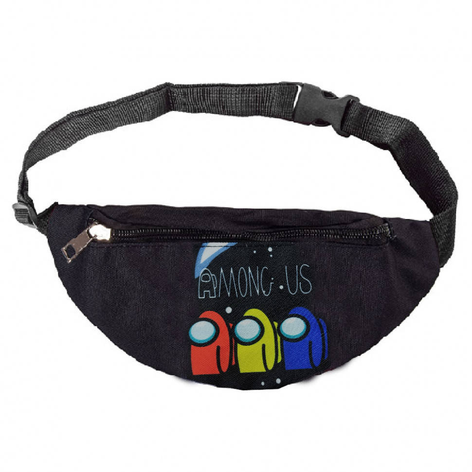 

Поясная сумка (бананка) "Герои Амонг Ас" AU11221-21-24, 25-6-11 см (Чёрный)