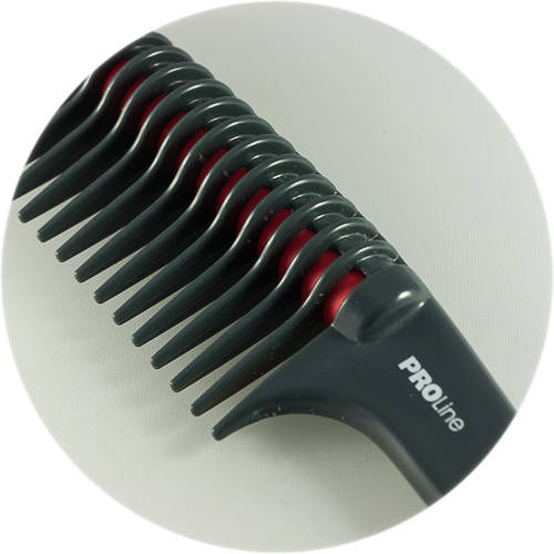 

Расческа-роллер ProLIne с резиновой вставкой для расчесывания окрашеных волос.
