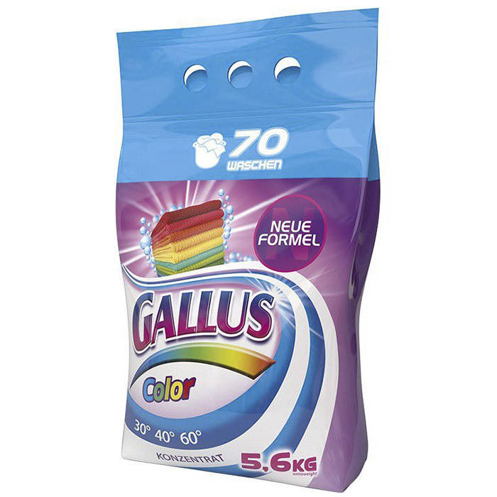 

Стиральный порошок Gallus Color Цветной 5,6 кг 70 циклов стирки