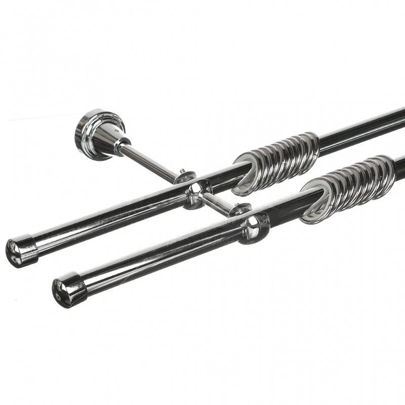 

Карниз для штор двойной (цвет хром) 16мм