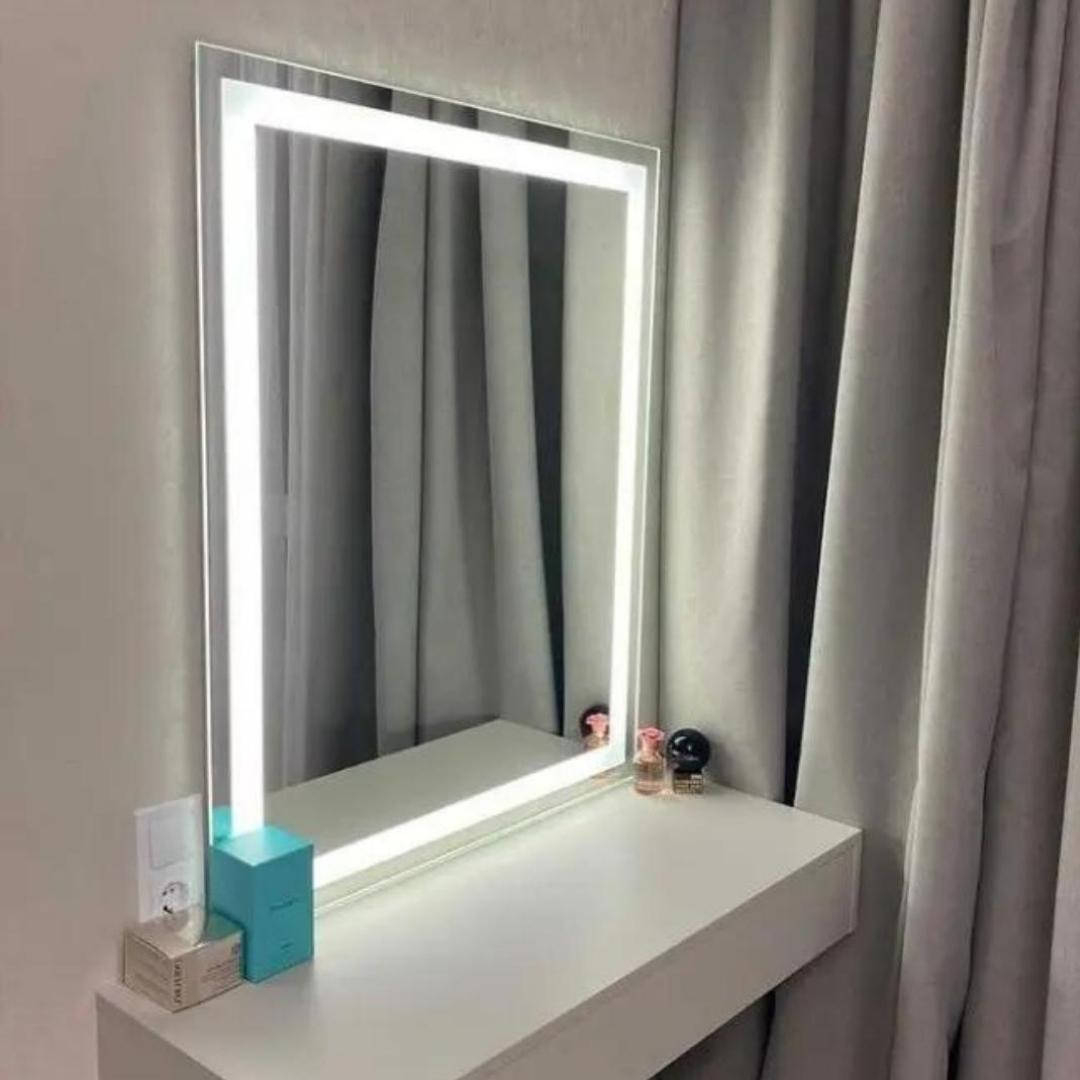 

Премиум зеркало с фронтальной LED подсветкой (70*80 см) для ванной комнаты