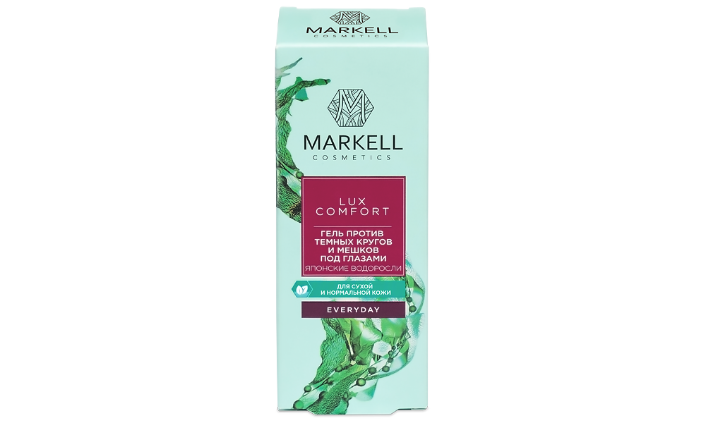 

Гель против темных кругов и мешков под глазами японские водоросли LUX COMFORT Markell
