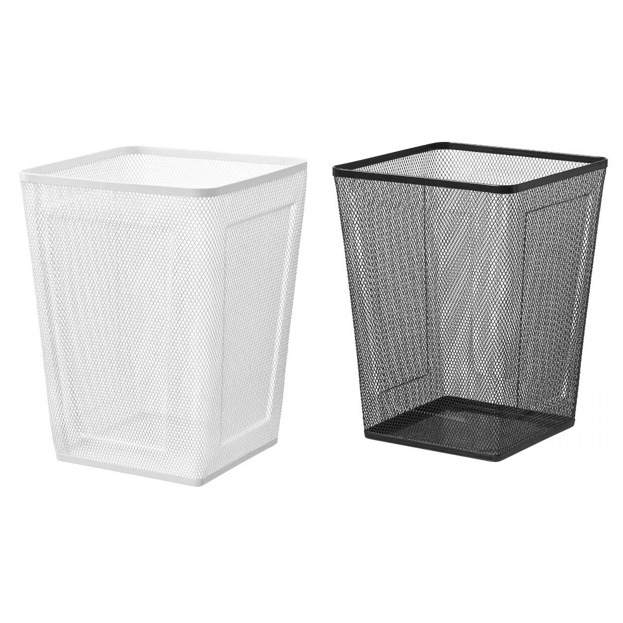

Корзина для бумаги IKEA DRÖNJÖNS ДРЕНЙЕНС белая, черная