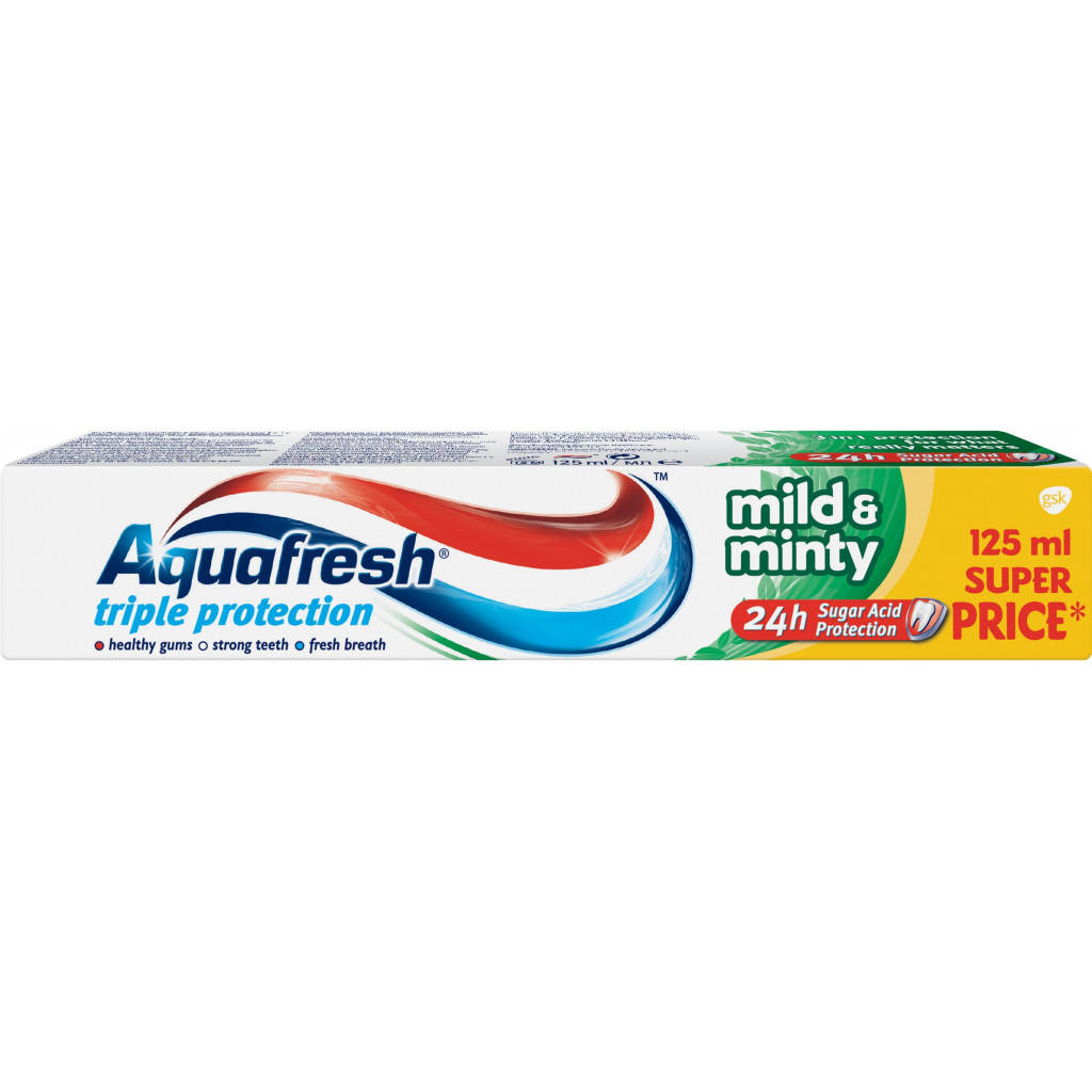 

Паста зубная Aquafresh Family 125 мл Мягкая мята Mild & Minty