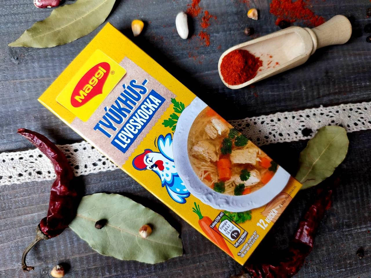 

Maggi, приправа к куриному бульйону, 12 кубиков, Венгрия