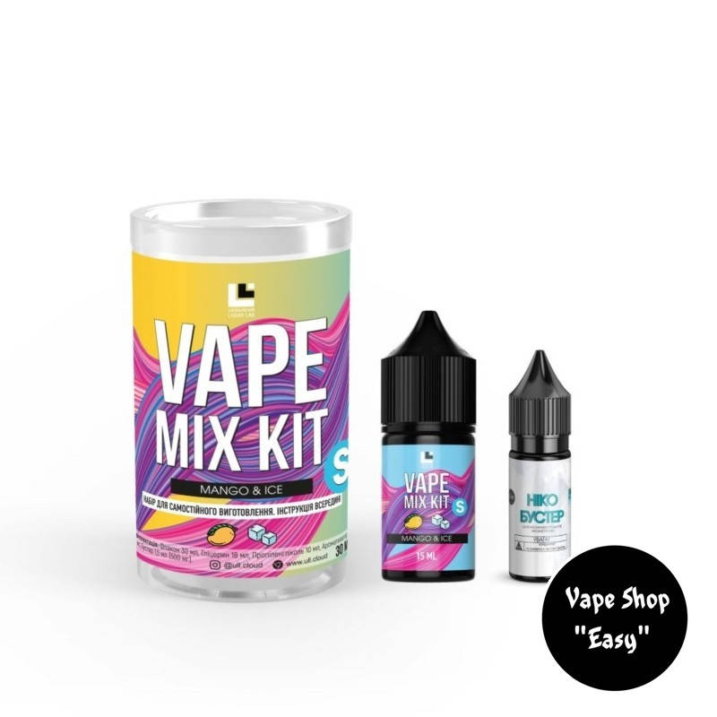 

Набор для самозамеса Vape Mix Kit Mango Ice 30 мл солевой.
