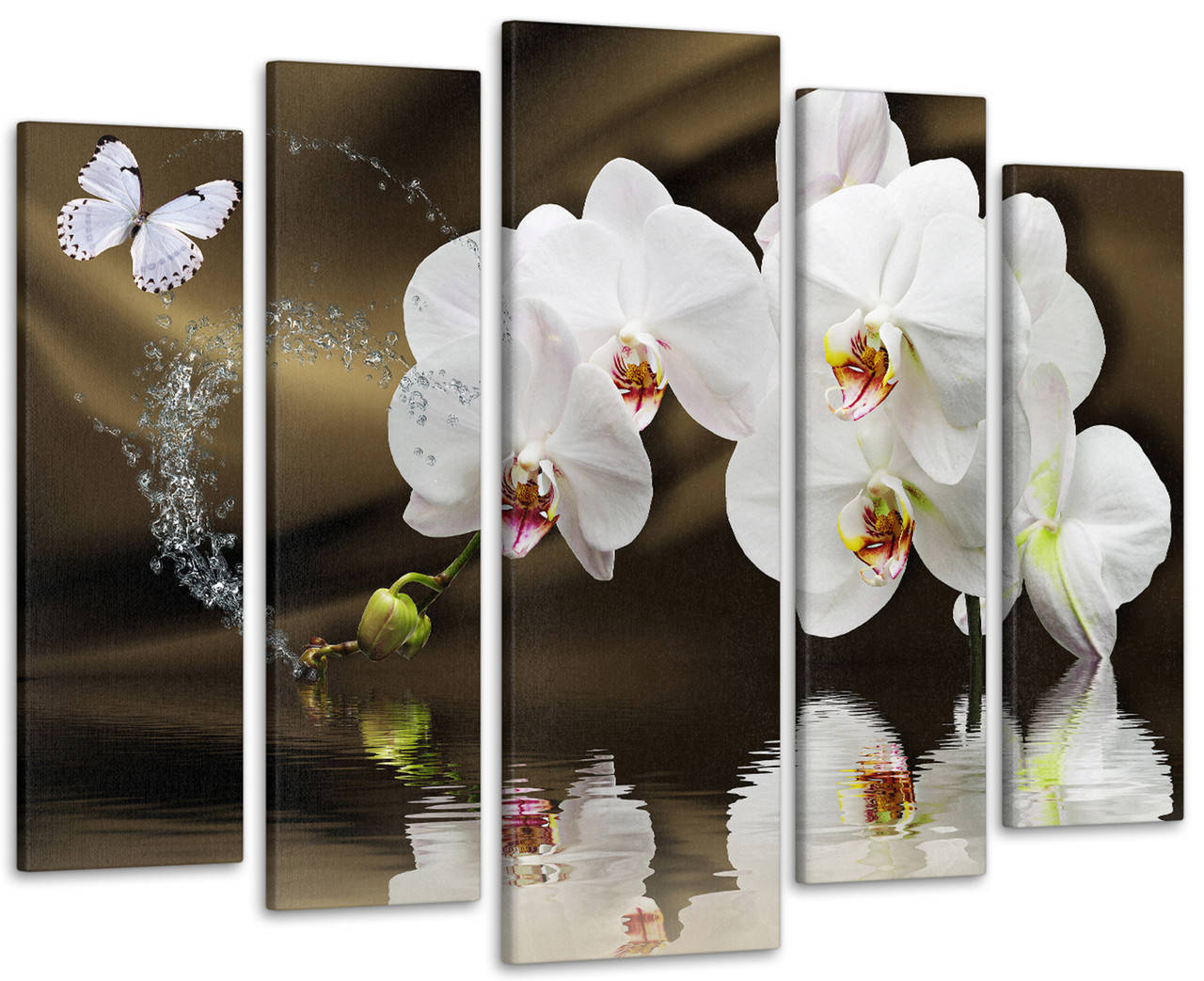 

Модульная картина в гостиную / спальню Абстракция Цветы Орхидеи Art-389_5 ( 80х118см )