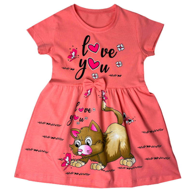 

Детское платье трикотаж 98-116(3-6 лет) арт.3542, Розовый