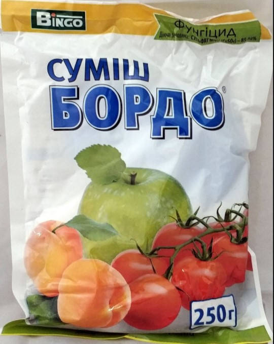 

Фунгіцид суміш Бордо 250г (Агрохімпак)