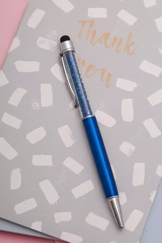 

Ручка-стилус с синими кристаллами, Синий