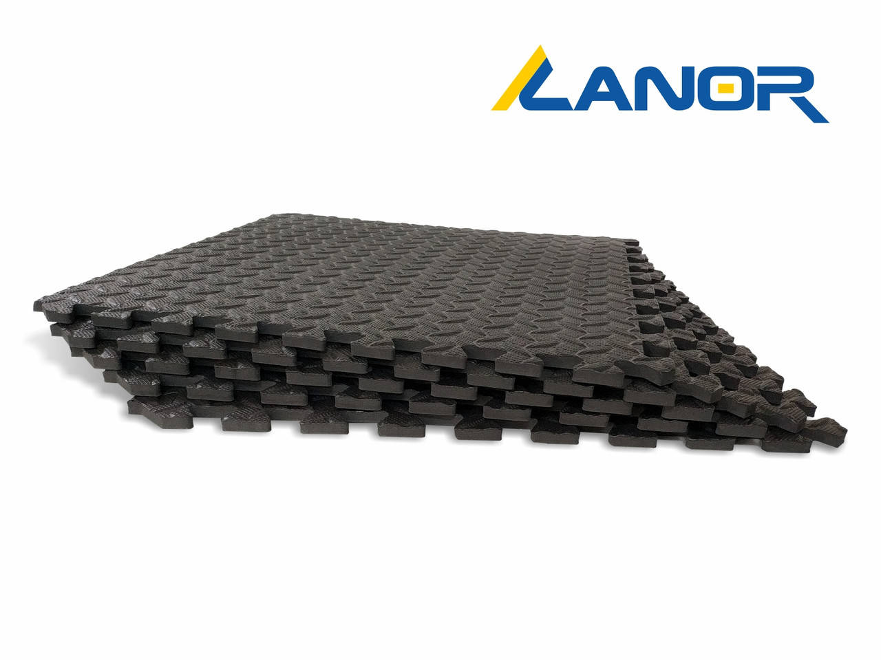 

Lanor Детский мягкий пол-пазл 500*500*10мм EVA черный