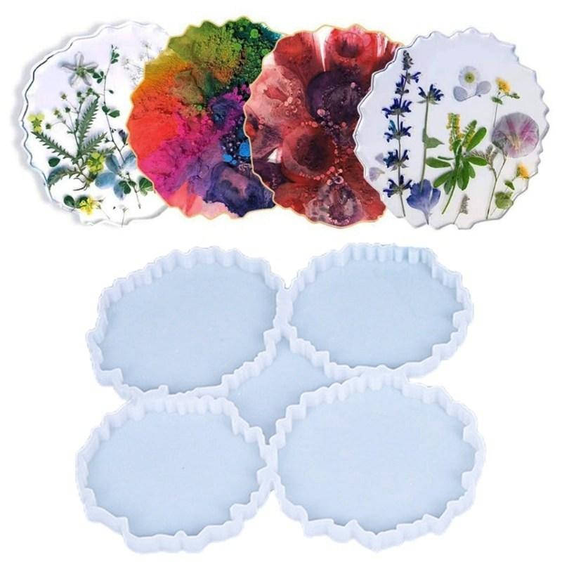 

Молд силиконовый Подставка 4 формы 20х19х1 см форма для заливки