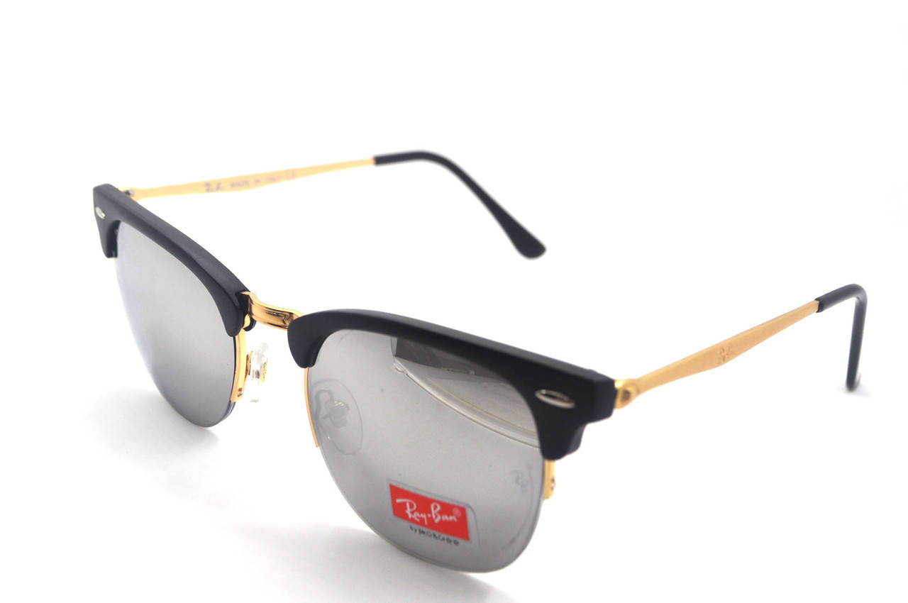 

СОЛНЦЕЗАЩИТНЫЕ ОЧКИ RAY-BAN CLUBMASTER 8056 Золото-зеркало