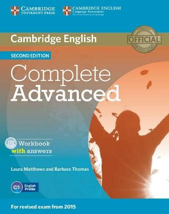 

Complete Advanced Second Edition Workbook with answers and Audio CD