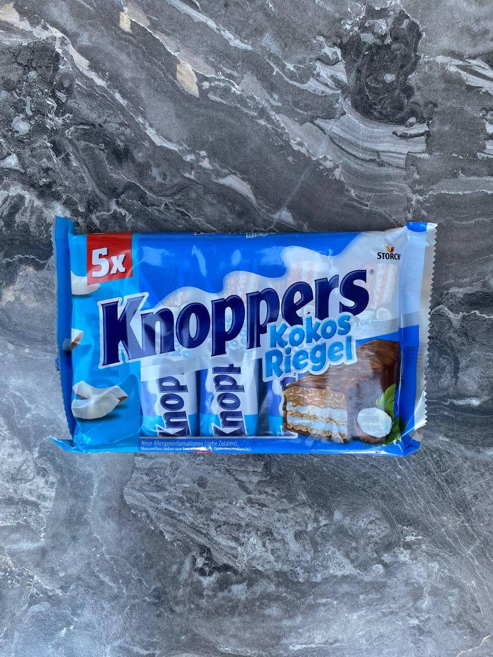 

Knoppers Kokos Riegel батончики с кокосом 200 грм