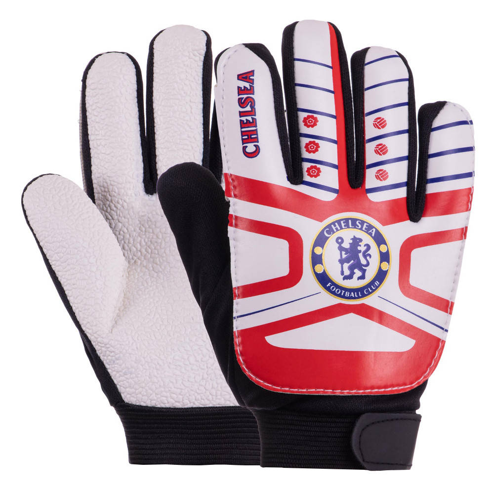 

Перчатки вратарские детские CHELSEA FB-0028-01 р. 7, красный-белый-черный