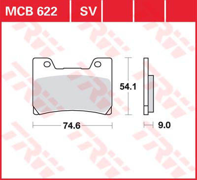 

LUCAS MCB622SV - Тормозные колодки