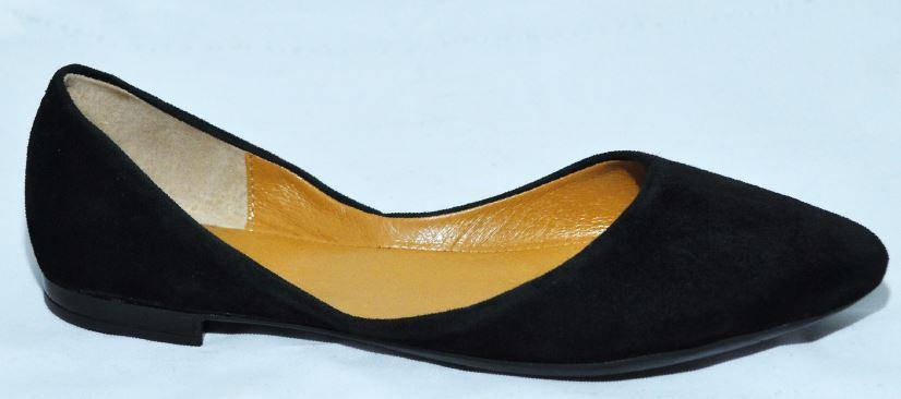 

Женские балетки из натуральной замши, черные. Размеры 39, 40, 41. Viscala 11169/12.