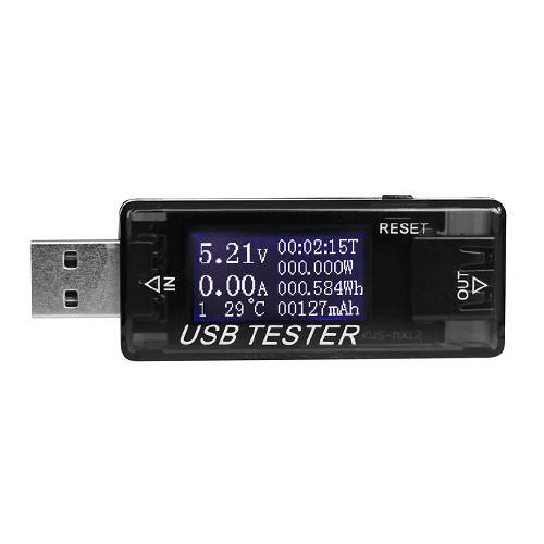 

USB тестер тока, напряжения, мощности, энергии мАч Втч 4-30В 0-5А