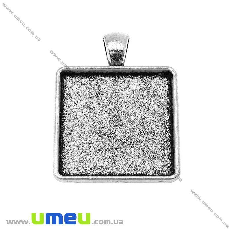 

Основа квадратная, 37х28 мм, 25х25 мм, Античное серебро, 1 шт (OSN-020050)