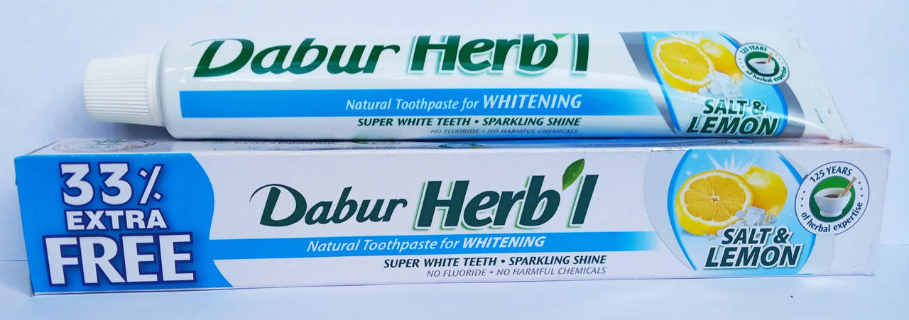 

ЗУБНАЯ ПАСТА "LEMON"(80 ГРМ)-лемон соль NEW PACK. DABUR