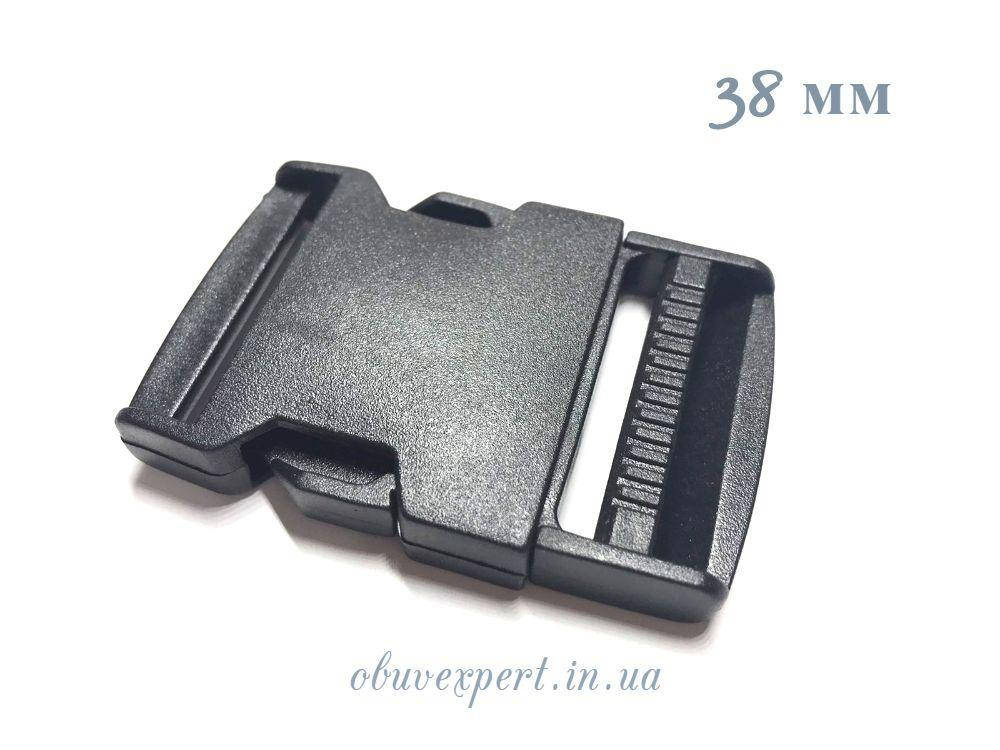 

Застібка-фастекс пластикова 38 мм Чорна, Черный