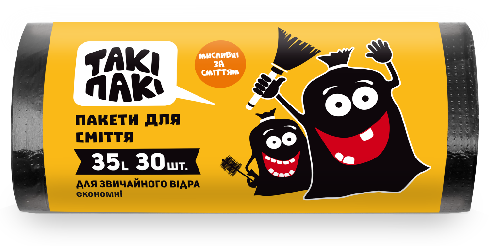 

Пакеты для мусора Таки Паки 35 л 30 шт 4820201220030