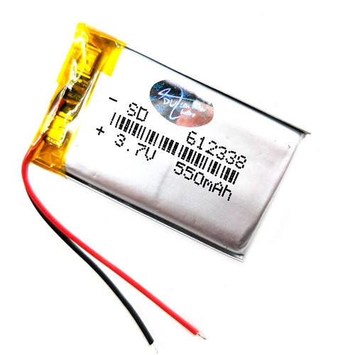 

Аккумулятор 612338 Li-pol 3.7В 550мАч для RC моделей DVR GPS MP3 MP4 2000-03410