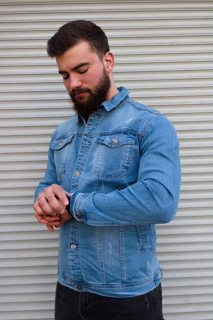 

Мужская джинсовка Синяя , Турция