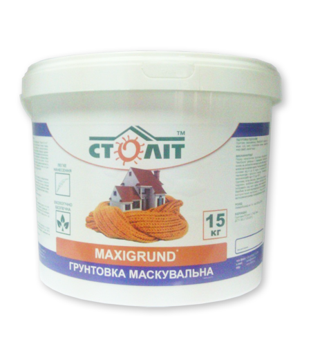 

Грунтовка маскирующая Столит Maxigrund 15 кг (10л), Белый