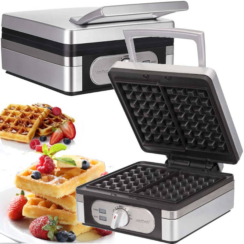 

Вафельница для квадратных бельгийских вафель MPM MGO-13 (1400Вт, термостат, Польша)