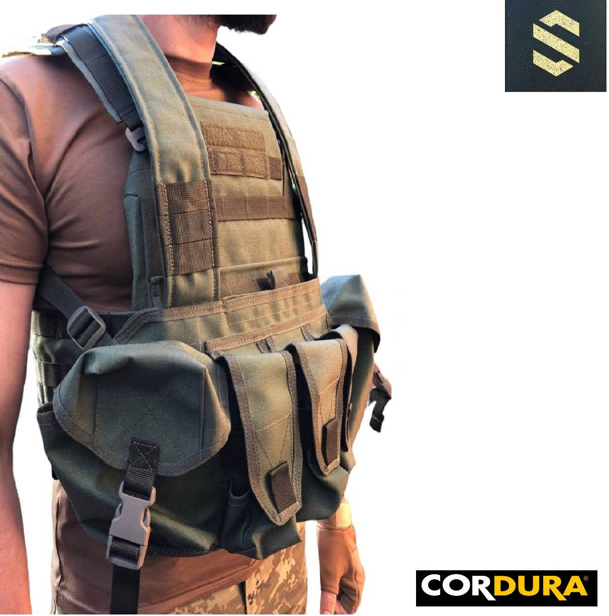 

Тактический нагрудник АК-6 олива, жилет разгрузочный, военная разгрузка Cordura,тактическая разгрузка