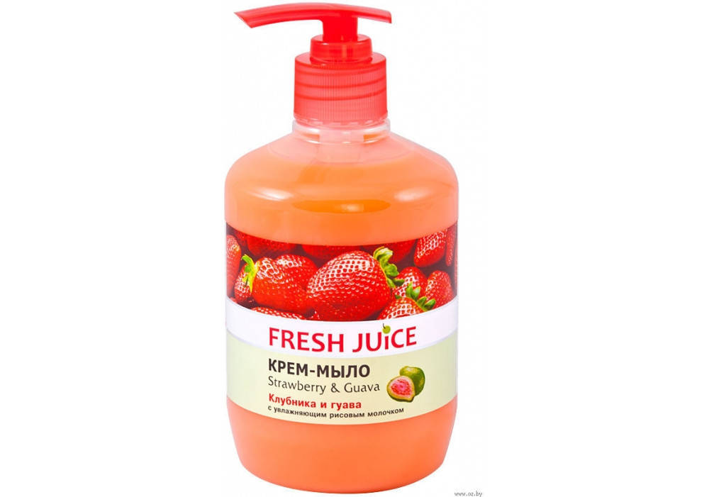 

Мыло жидкое Фреш Джус клубника и гуава 460 мл.