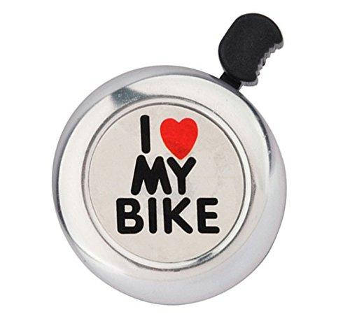 

Звонок DN BL-005 I love my bike, серебристый (BL-005-silver)