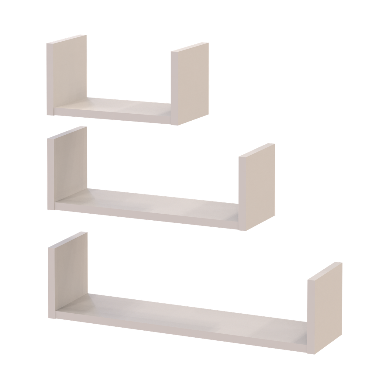 Комплект полиць Doros Філ Кашемір 3 шт 30/45/60х15х15 (41516079) 2