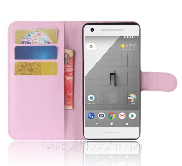 

Чехол книжка Lichee для Google Pixel 3 (9 цветов) розовый