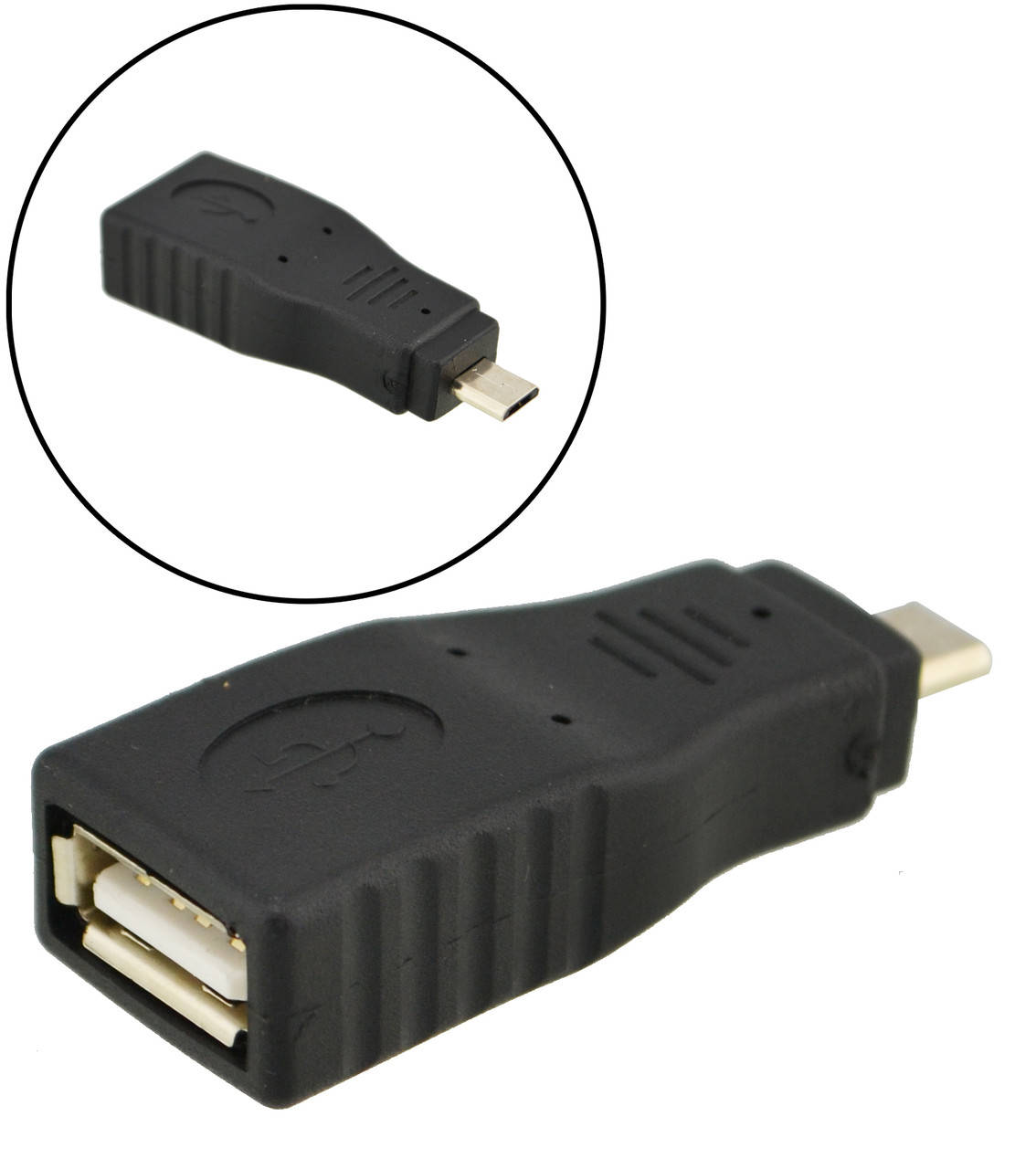 

Переходник micro USB Male - USB A Female (39108) DL, Черный