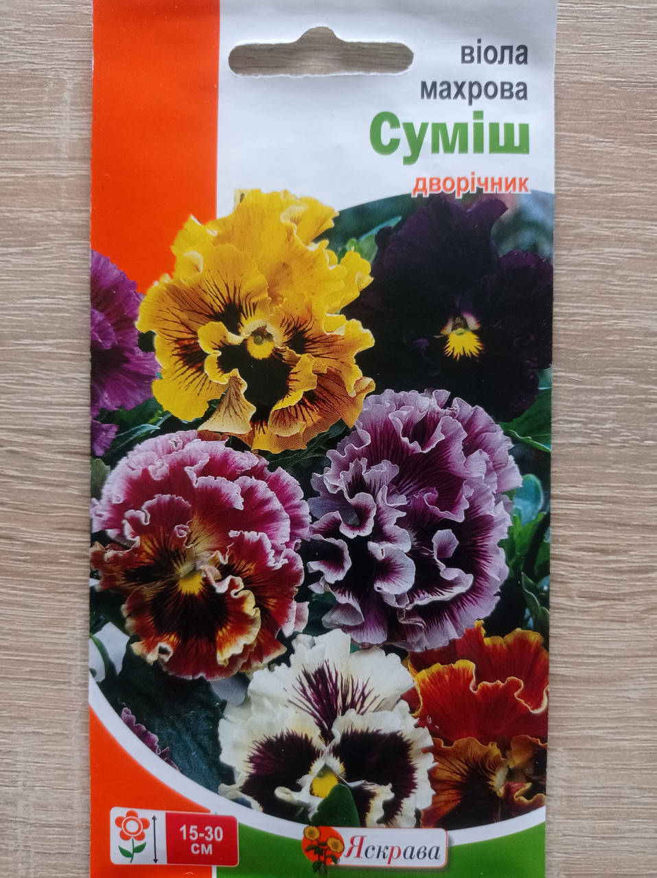 

Віола Махрова (фіалка, братки) суміш 0.1 г, Яскрава, Разные цвета