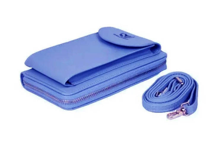 

Кошелек-клатч для женщин через плечо Wallerry ZL8591 Синий