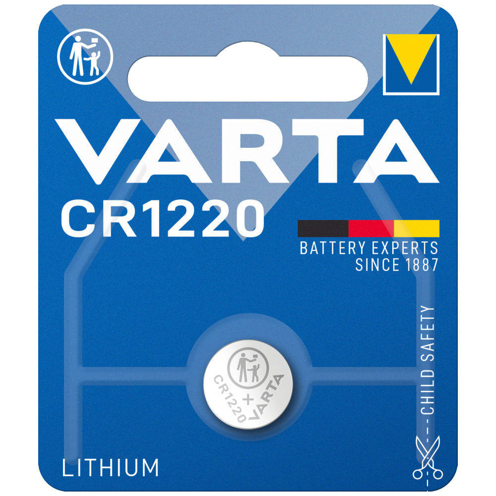

Дисковая батарейка VARTA Cell Lithium 3V CR1220 (35mAh) (C1)