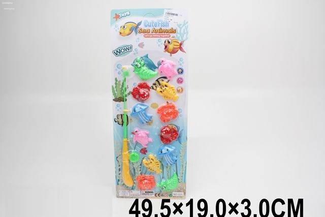 

Рыбалка магнит., удочка, рыбки 12шт, планшет 49,5*19*3см (240шт/2)