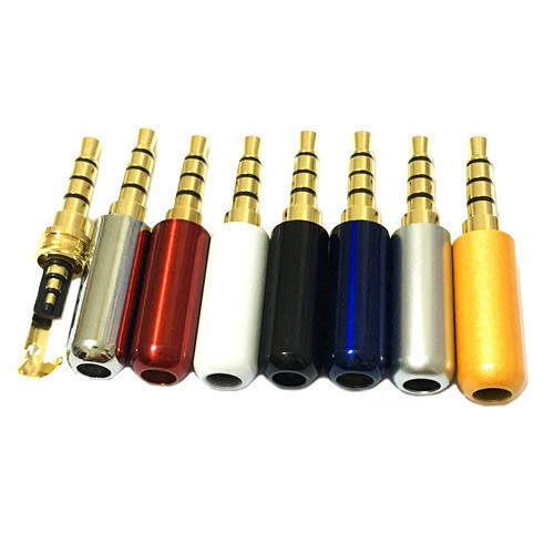 

Штекер 3.5мм TRRS mini-jack джек стерео 4pin металлический корпус