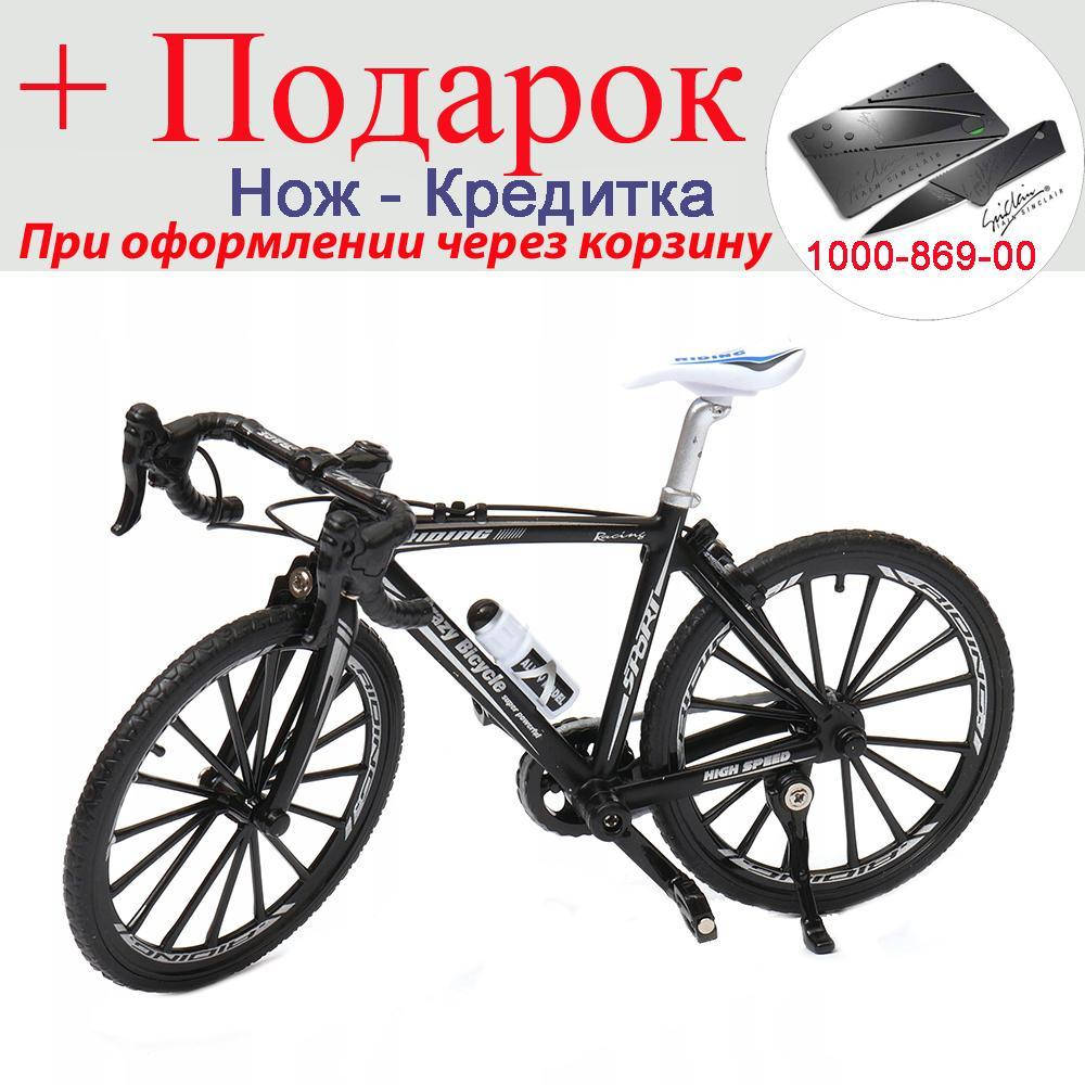 

Модель спортивного велосипеда фінгербайк Crazy Magic Finger 1:10 Спортивний Чорний