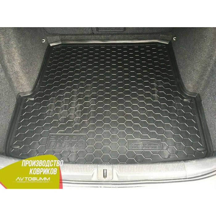 

Авто коврик в багажник Skoda Octavia A5 2004- Universal (Avto-Gumm) Автогум, Черный
